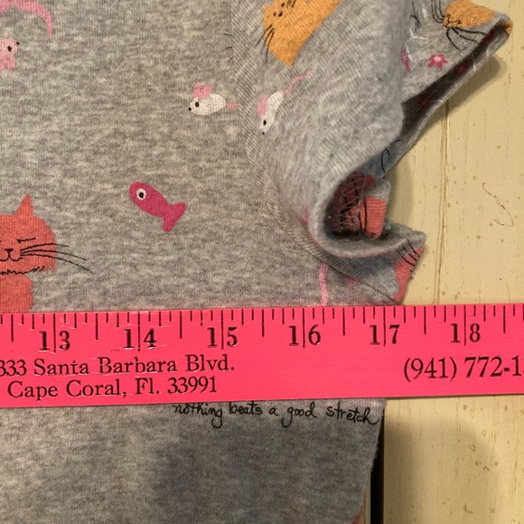 S/2 Gray Cat Print Nightgowns, SMALL, NEW - Picture 11 of 15